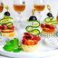 Канапе с овощами и колбасой