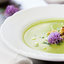Гороховый суп с крутонами и зеленым луком