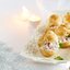 Профитроли с сырным кремом  и колбасой