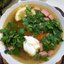 Солянка с копченой курицей