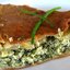 Древнеримский пирог с сыром фета и зеленым луком