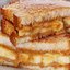 Французский бутерброд с сыром и бананами