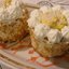 Бисквитные пирожные "Маргаритки" с заварным кремом и сливками