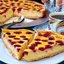 Творожный заливной пирог с малиной