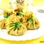 Блинные «мешочки» с курицей и сыром