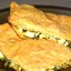 Слоеный пирог с зеленым луком и яйцом