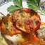 Запеканка из курицы с болгарским перцем и помидорами