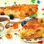 Кокосовый пирог с абрикосами и сливой