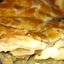 Слоеный пирог с грибами и картофелем