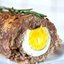 Мясной рулет с грибами и яйцом