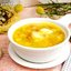 Овощной суп с перепелиными яйцами