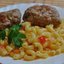 Макароны с котлетами