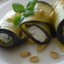 Рулеты из баклажанов с рикоттой и кедровыми орешками