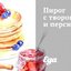 Пирог с творогом и персиками