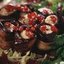 Баклажанные рулетики, фаршированные орехами