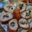 Мясной рулет с грибами и сыром