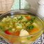 Куриный суп с овощами и фарфалле