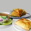Слоеные конвертики с курицей