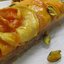 Пирог с карамелизированной тыквой, фисташками и марципаном