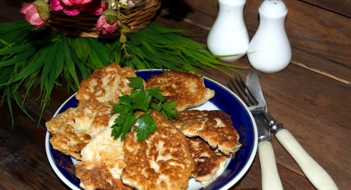 Куриные оладьи