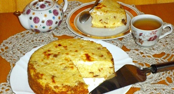 Запеканка пшенная с творогом