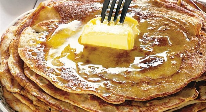 Гречнево-пшеничные дрожжевые блины