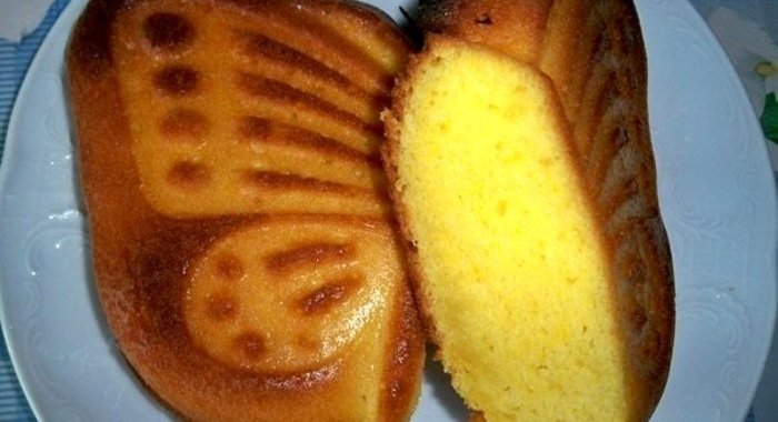 Апельсиновый кекс на скорую руку