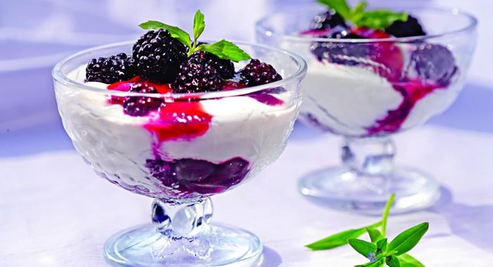 Ежевично-медовый крем