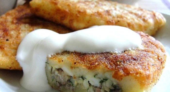 Картофельные котлеты с начинкой