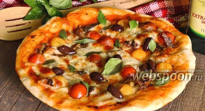 Пицца с сардинами