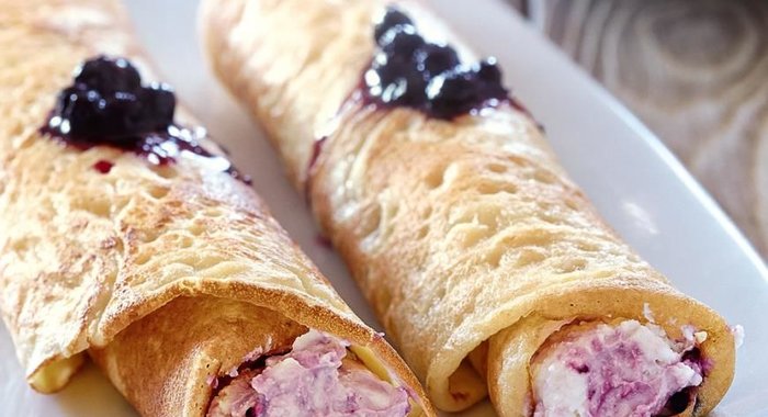 Заварные молочные блины