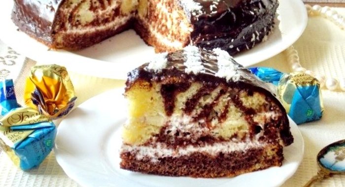 Торт «Зебра»