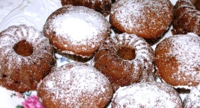 Кексы с яблоками