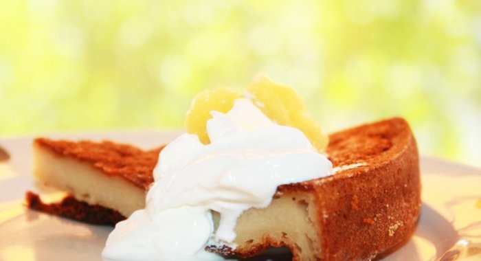 Творожная запеканка с бананом