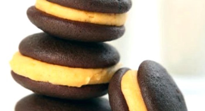 Шоколадное печенье с тыквенной начинкой