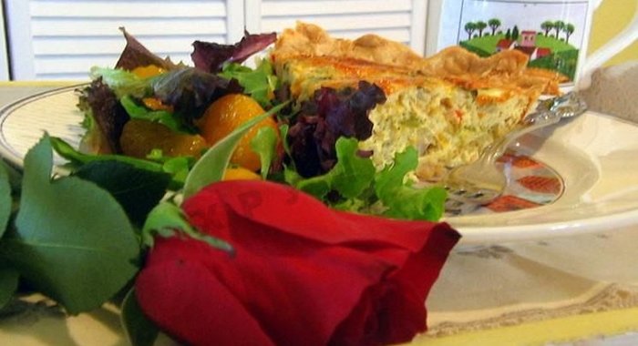 Пирог с копченой курицей