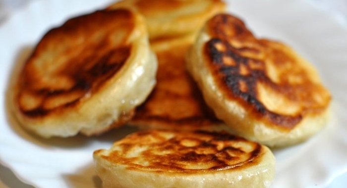 Постные оладьи на дрожжах