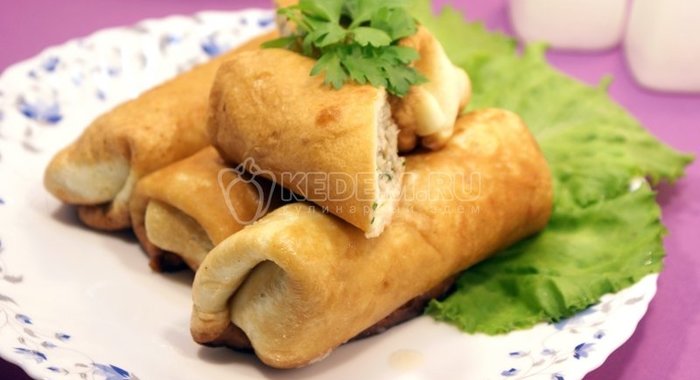 Фаршированные блинчики с мясом