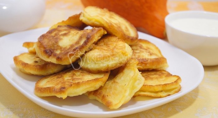 Оладьи с тыквой «Вкусные»