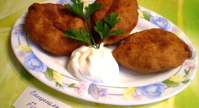 Пирожки с картофелем и печенью