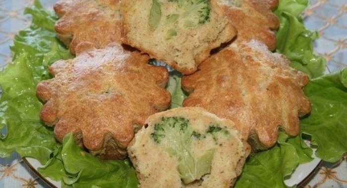 Кексы с брокколи