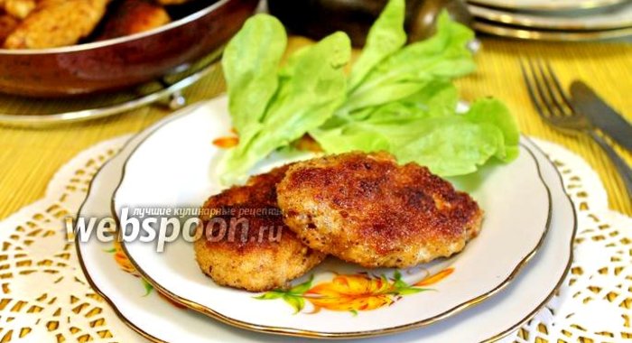 Котлеты из свинины и курицы