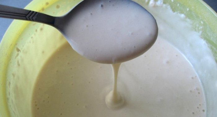 Жидкое бисквитное тесто