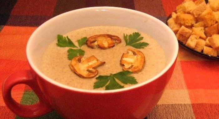 Крем-пюре из шампиньонов