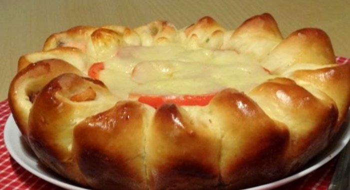 Пирог с форелью