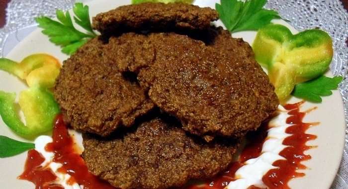 Печеночные котлеты с манкой