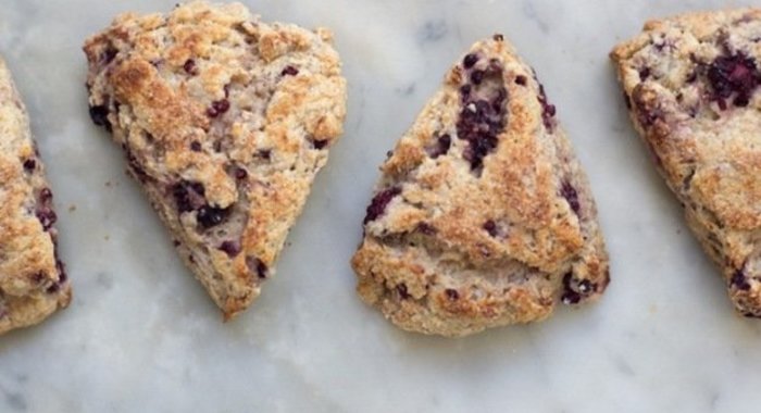 Печенье с ежевикой