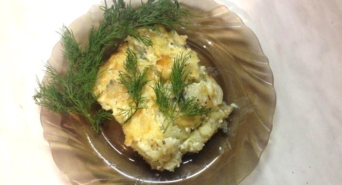 Картофельная запеканка с рыбой