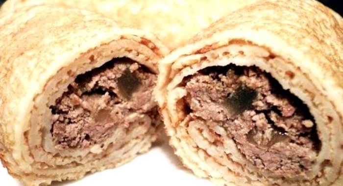 Блинчики с куриной печенью