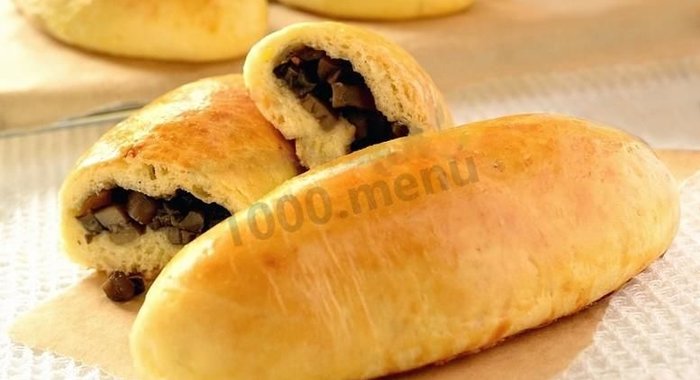 Пирожки в микроволновке с грибами